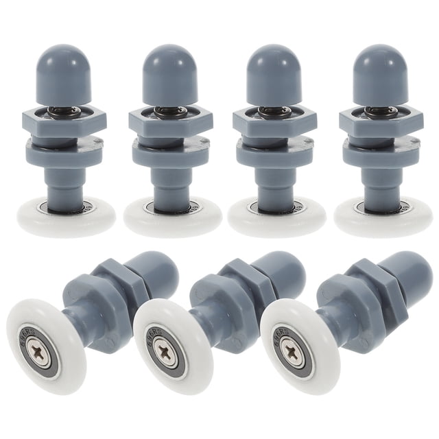 Shisuyan 8 Pcs Rouleaux de Porte de Douche Multi ABS Caoutchouc Haute Capacité Pièces de Quincaillerie de Porte de Douche