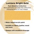thumbnail image 2 of Jacquard Lumiere Acrylic Color, 2.25 oz., Bright Gold, 2 of 6