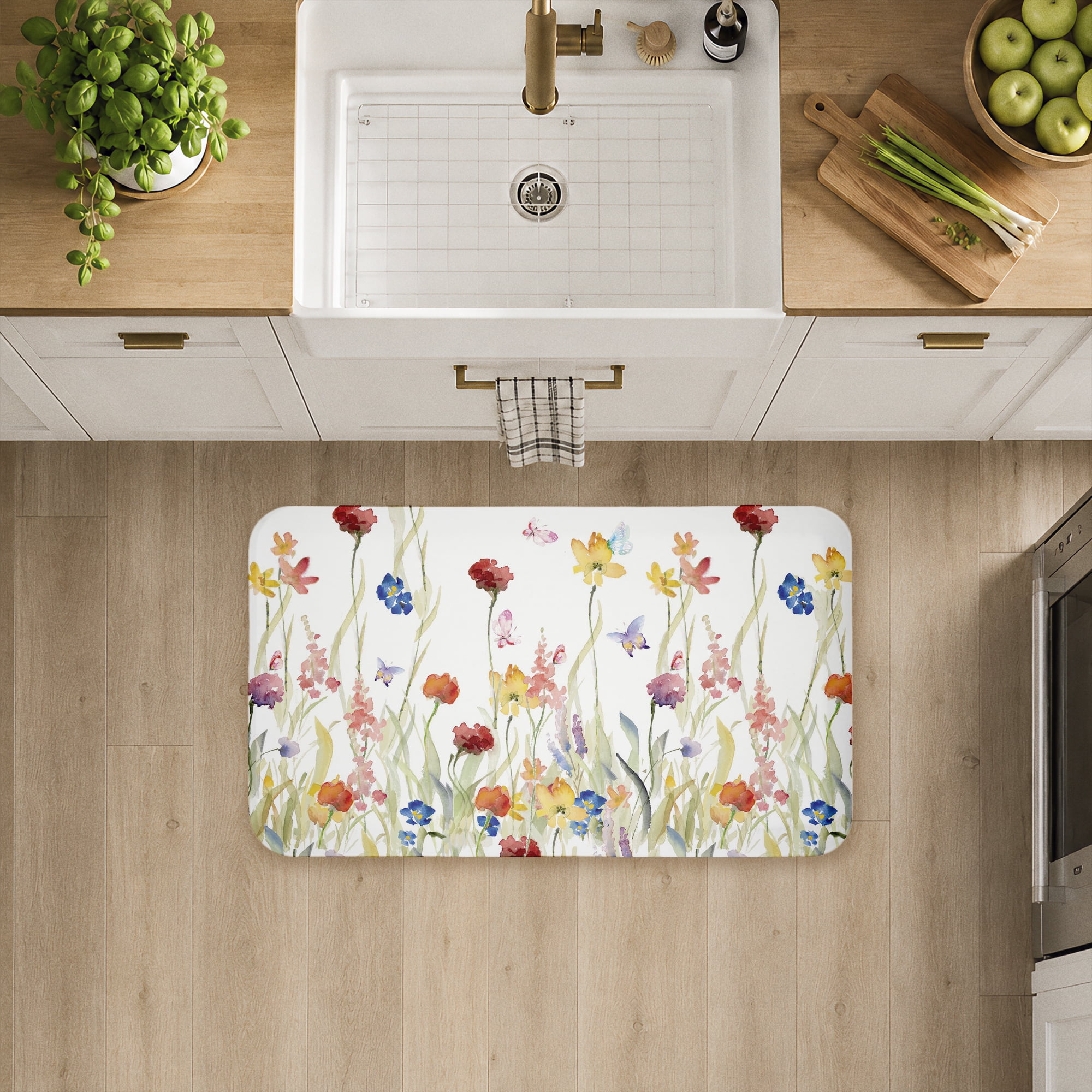 Stupell Industries Amongst The Flowers Printed Anti-Fatigue Floor Mat, design by Lanie Loreth