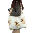 thumbnail image 4 of Bolsos lindos Freie Liebe para mujer, bolso de mano estético para niñas, bolso de hombro de peluche con osito de peluche, bolsos hobo, 4 of 5