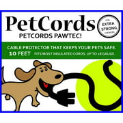 PetCords 10 ft Dog and Cat Cord Protector Protects Your Pets From Chewing Through charging cables Unscented
