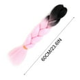thumbnail image 3 of Dengmore 24 Inch Braiding Hair Extensions High Temperature Synthetic Fibre, Pre Stretched Braiding Hair For Women Natural Looking Heat Resistant Fibre Wig for Daily Party Use, 3 of 4