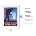 thumbnail image 2 of Crime Wave (La Città Spenta) - Starring Sterling Hayden - Vintage Italian Film Movie Poster by Luigi Martinati c.1954 - Japanese Unryu Rice Paper Art Print (Unframed) 17 x 22 in, 2 of 4