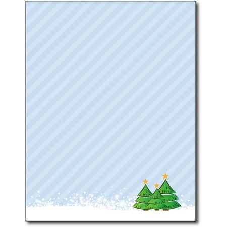 - 3 Trees Holiday Stationery Paper - 80 Sheets