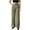 Army Green, variant on Lopecy-Sta Womens Pants Dressy Casual Wide Leg Pants with Belt High Waisted Business Casual Work Trousers Dressy Pants with Pockets