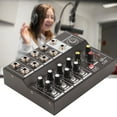 thumbnail image 4 of 8-Channel Mixer, Lightweight Sound Mixer, Rust- Car Music For Computers Laptop Notebook Computers, 4 of 8