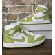 thumbnail image 1 of Ni - ke Ni - ke Wmns Air Jordan 1 Mid SE Green Python AJ1 Casual Shoes DV2959-113 size 12, 1 of 5
