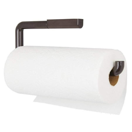 Pantry Pack Mini - mDesign Plastic Wall Mount Paper Towel Holder & Dispenser, Mounts to Walls or Under Cabinets - for Kitchen, Pantry, Utility Room, Laundry and Garage Storage - Holds Jumbo Rolls - Bronze Pack of 1