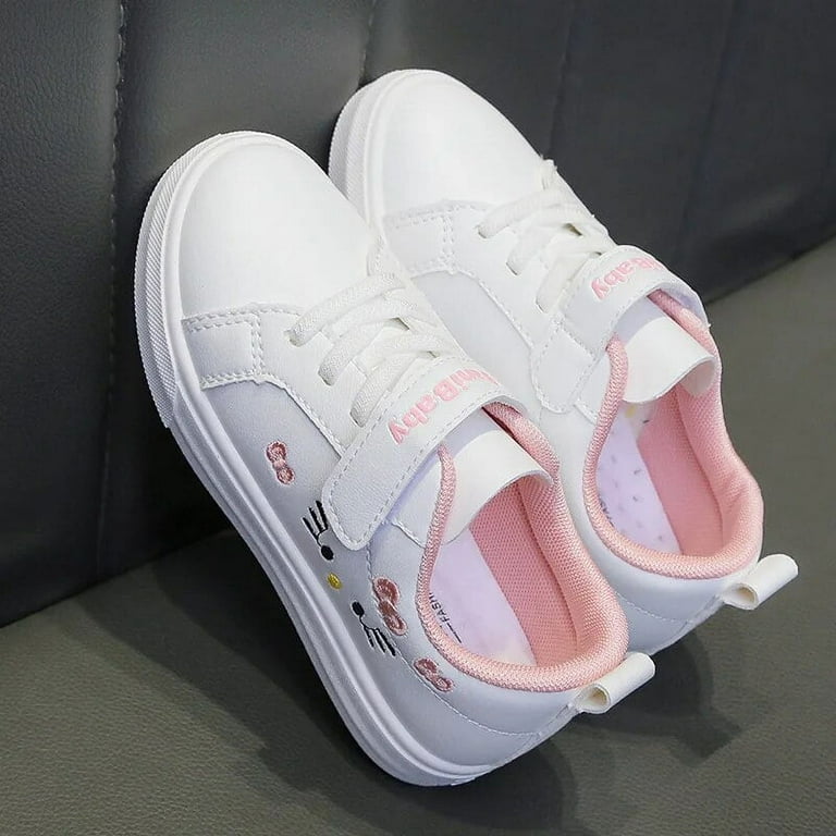 Hello Kitty Shoes Girl Boy Sports Shoes Cartoon Light Casual Shoes Pink Cute Sneakers for Girl Design White Board Shoes Walmart