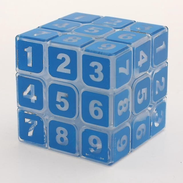 Juguete educativo Puzzle Cube HUOGUO Numbers 3 x 3 x 3, transparente