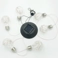thumbnail image 3 of EeaseMX Lámpara solar de 6 LED con forma de carillón de viento, lámpara colgante para exteriores, luz nocturna decorativa para jardín y patio (carcasa negra), 3 of 8