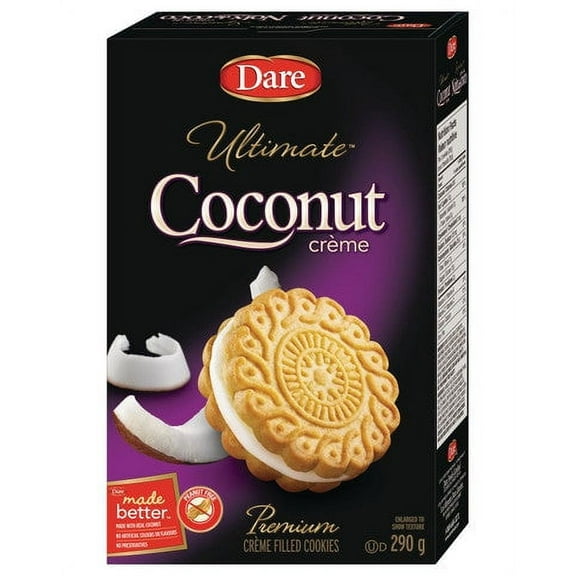 Dare Ultimate Coconut Creme Cookies, 290g/10.2 oz