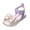 Purple, variant on FLMEI Toddler Kids Girls Sandals Little Girls Summer Flats Shoes Little Big Kid Open Toe Sandals for Girls
