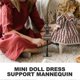 thumbnail image 3 of 6Pcs Doll Clothes Mannequin Doll Dress Display Form Stand Doll Dress Gown Model Stand, 3 of 3
