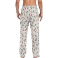 thumbnail image 2 of Bohemian Flowers Ghost Pajama Pants, Men's Lounge Pants Light with Drawstring and Pockets, Christmas New Year Birthday Father's Day Gifts, 2 of 7