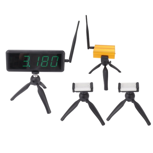 Temporizador De Velocidad Inalámbrico, Cronómetro De Carreras 100-240V 8m De Distancia Láser Efectiva Con Soportes Para Entrenamiento