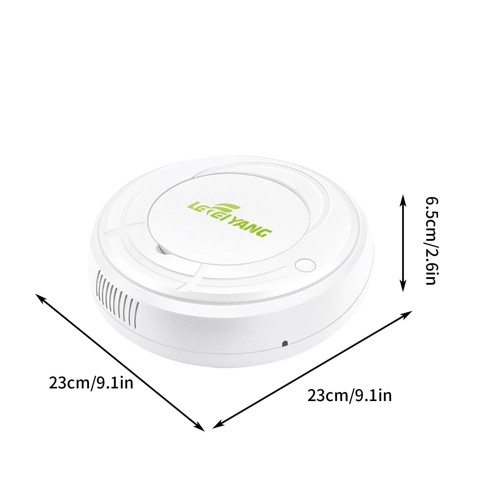 Robot Vacuum Cleaner, Smart Robotic Sweeper for Hardwood Floors & Carpets, Automatic Pet Hair Pickup, Thin Design for Under Furniture, USB Charging, Home Office Cleaning Device