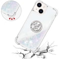 thumbnail image 5 of Case for iPhone 15 Plus, iPhone 15 Plus Case Girls Women Glitter Clear TPU Cute Bling Love Quicksand Sparkle Case with Stand Liquid Shockproof Cover for iPhone 15 Plus Colorful YBZ, 5 of 12