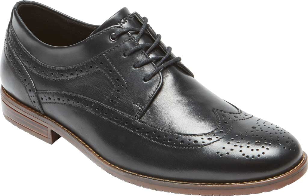 Wingtip Oxford Black Leather 