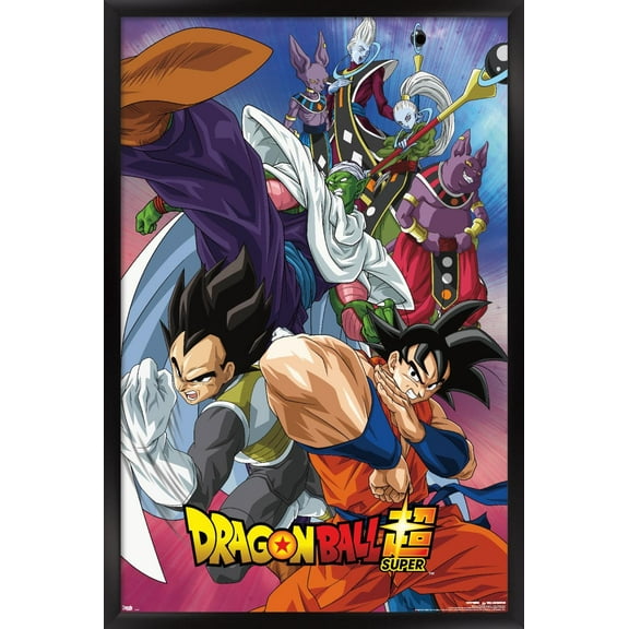Dragon Ball: Super - Group Wall Poster, 14.725" x 22.375", Framed