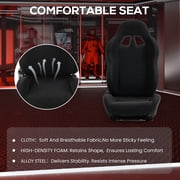 Supllueer 3060 Aluminum Racing Cockpit With Comfortable Black Seat & Monitor Stand,Fits For Thrustmaster Logitech G920 Fanatec.Excluding electronic devices