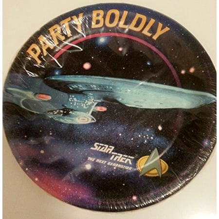 Star Trek Party Plates Cake Dessert Decoration Vintage Walmart Com