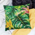 thumbnail image 2 of BANET Throw Pillow Covers Colorful Tropical Leaves Plants Pillow Cover Square Pillow Case Cushion for Home Decor Sofa Couch  Pillowcase 18x18in, 2 of 5