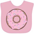 thumbnail image 3 of Inktastic Pink Donut with Sprinkles Boys or Girls Baby Bib, 3 of 4