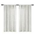 thumbnail image 6 of 2 Panels Linen Curtains Set for Living Room Bedroom, Light Filtering Textured Soft Window Curtain, Airy Soft Rod Pocket Elegant Drapes, 6 of 9