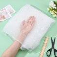 thumbnail image 3 of 2 Yards White Butterfly Embroidery Tulle Lace Fabric 63 Inch Butterfly Printed Mesh Fabrics Shiny Glitter Tulle Fabric for Tutu Skirt Dress Gown Veil Curtain Gift WrappingWhite, 3 of 9