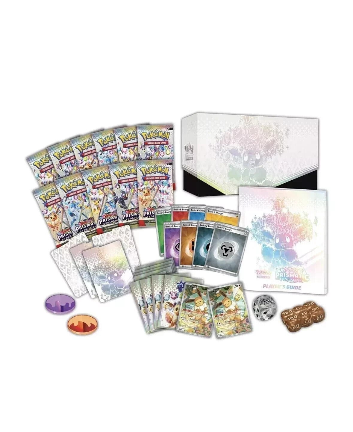 Pokemon TCG Scarlet and Violet Prismatic Evolutions Elite Trainer Box Eevee ETB