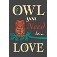 thumbnail image 3 of Owl You Need Is Love (Cotton Canvas Apron, Kitchen Cooking, Baking, Grilling, Unisex with Pockets), 3 of 5