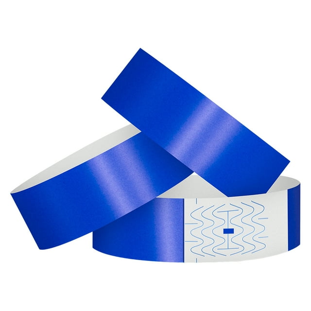 Visland 600 Pcs Synthetic Paper Wristbands Disposable Waterproof Wrist Strap Event Bands Replacement Wristband Set Identification Bracelets