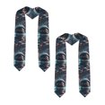 thumbnail image 2 of Kdxio Astronaut Helmet Reflections Graduation Stole Class, Graduation Sash, Unisex Adult 36" Academic Commencements-Sharp Corner, 2 of 7