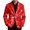 Blazer 183#Red, variant on oqasdz Mens Blazer Festive Sequin Print Long Sleeve One Button Corduroy Jackets Stretch Slim Fit Dress Coat Travel Party Business Formal