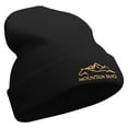 thumbnail image 4 of Horse in Mountain Ranch Embroidered 12 Inch Long Knitted Beanie - Black OSFM, 4 of 5