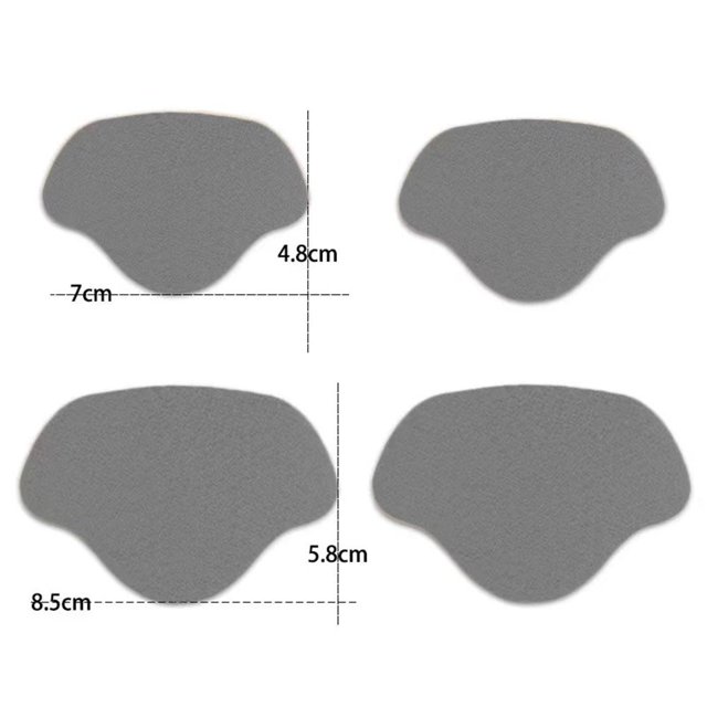 4 parches para zapatos Vamp Repair Sticker Sticky Insole Heel Hole Protector (gris) Likrtyny Libre de BPA