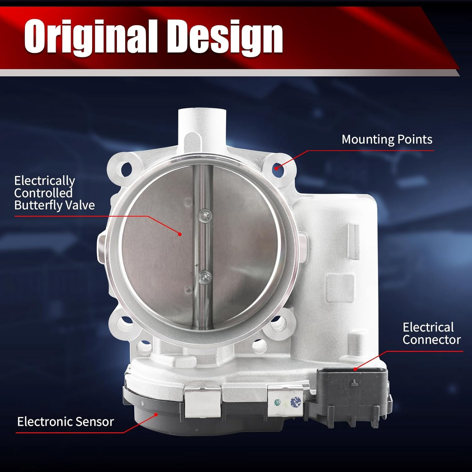 MACAX Electronic Throttle Body Assembly S20203 Compatible with Chrysler Dodge Jeep Ram200 300 Pacifica Town Country Charger Avenger Challenger Durango Grand Cherokee Wrangler 1500 Replaces 5184349AB