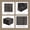 Black, variant on Tiles, Patio Flooring - Outdoor Waterproof Acacia Wood Tiles for All Weather Use - Balcony, Backyard, Indoor & Outdoor (Brown, Square - Set 10 Crossed Pattern)