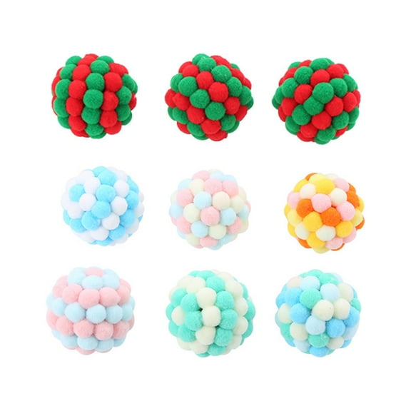 Walbest Dog Balls, Plush Bell Ball Pet chew Toy, Grinding Teeth Anti bite Toys, Small Dogs and Medium Dogs Pet Balls