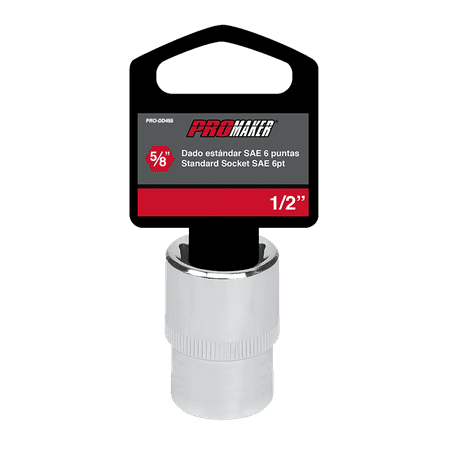 

1/2 Dr Standard Socket Sae 6Pt 5/8 Promaker PRO-DD455