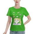 thumbnail image 1 of T-Shirt Basique à Manches Courtes pour Femmes Sailor Moon Lièvre Lunaire, 1 of 6