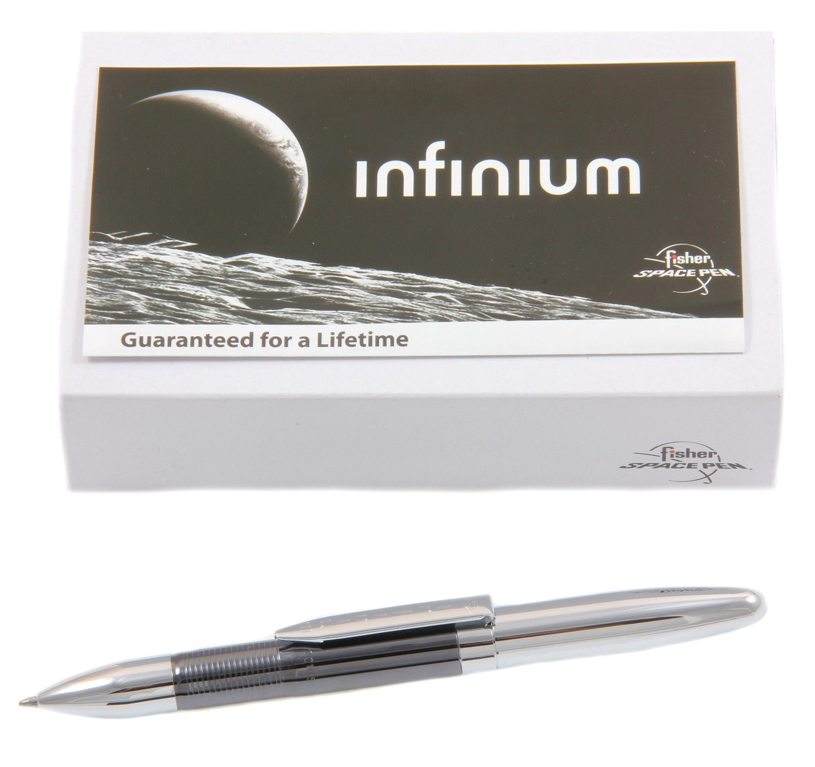 Fisher Space Pen Infinium Blk-Chrome Titanium Body Blue Ink
