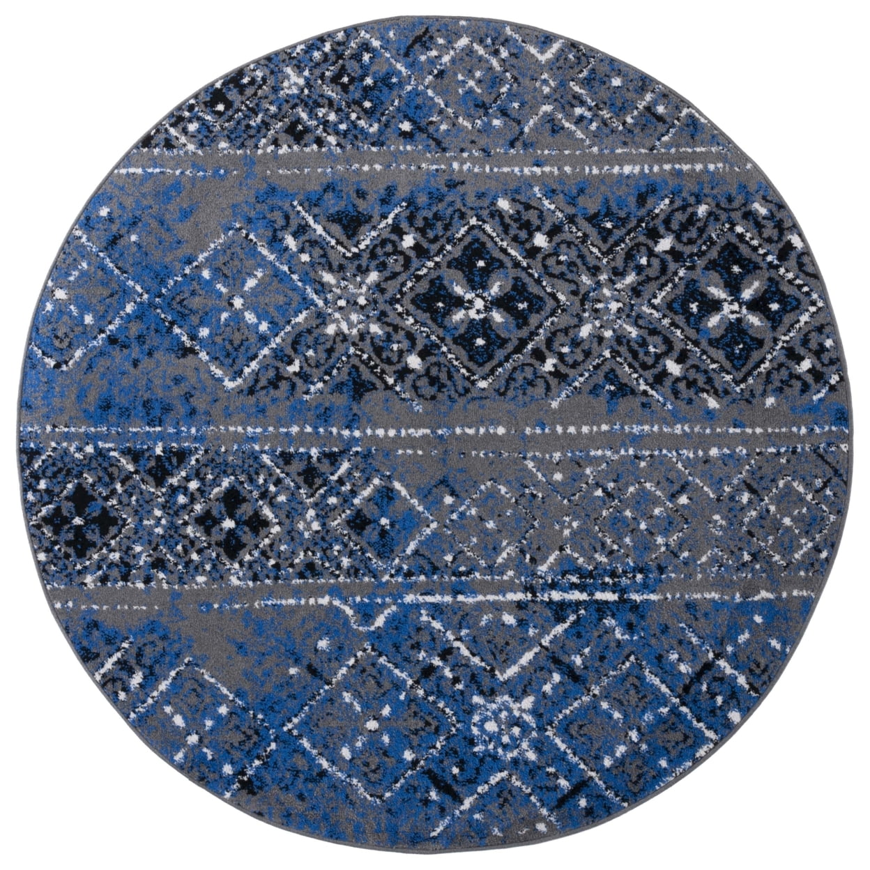SAFAVIEH Adirondack Montague Geometric Area Rug, Silver/Multi, 3' x 5'