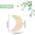 thumbnail image 5 of 10 Pcs Thick Wood Moon Shaped Unfinished Natural Wood Slices Moon Wood Cutouts Blank Wooden Slices, 5 of 8