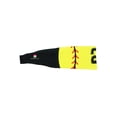 thumbnail image 2 of Player ID Softball Stitch Headband (Yellow, #2), 2 of 2