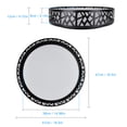 thumbnail image 4 of Depuley 18.5" 35W Modern LED Flush Mount Ceiling Light with Dimmable Remote Control 3 Color Changeable Timing Black Finish for Bedroom Dining Living Room, 4 of 6