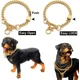thumbnail image 5 of Collar De Martingala Dorado Para Perro, Cadena De Metal Con, 5 of 8