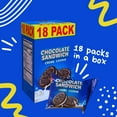 thumbnail image 4 of Sobisk Chocolate Sandwich Creme Cookies w/CUSTOM TRADEMARK STORAGE BAG 18 Pack Delicious Chocolate Cookies Filling Snacks School Lunch Pantry Milky Snack Party Treats Desserts, 4 of 8