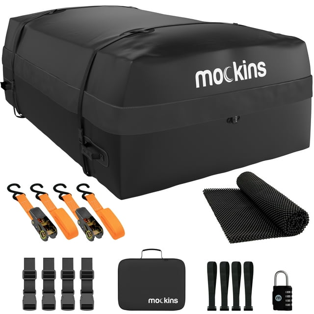 Mockins 25 Cu ft. Waterproof Rooftop Cargo Bag Use with or without